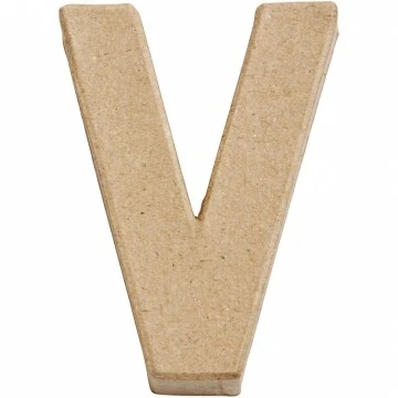 Cardboard Letter - V (10 cm high)