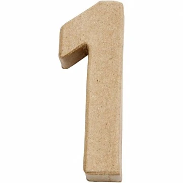 Kartona cipars - 1 (10 cm augsts)