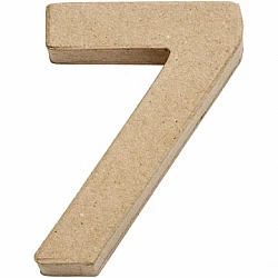 Kartona cipars - 7 (10 cm augsts)