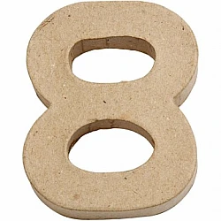 Kartona cipars - 8 (10 cm augsts)