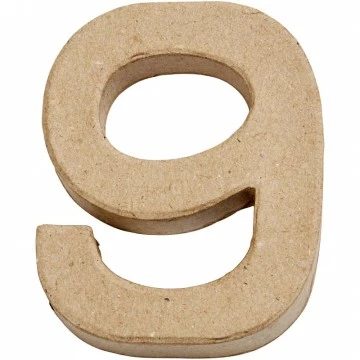 Kartona cipars - 9 (10 cm augsts)