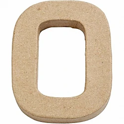 Kartona cipars - 0 (10 cm augsts)