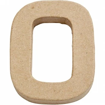 Kartona cipars - 0 (10 cm augsts)