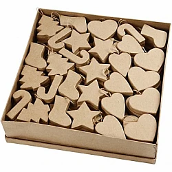 Cardboard Christmas Decorations (174 pcs.)