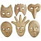 Cardboard face mask set (6 pcs.)