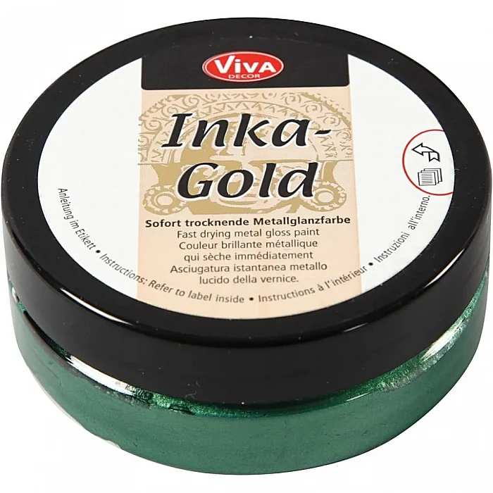 Metāla spīduma vasks - smaragdzaļš (50ml)