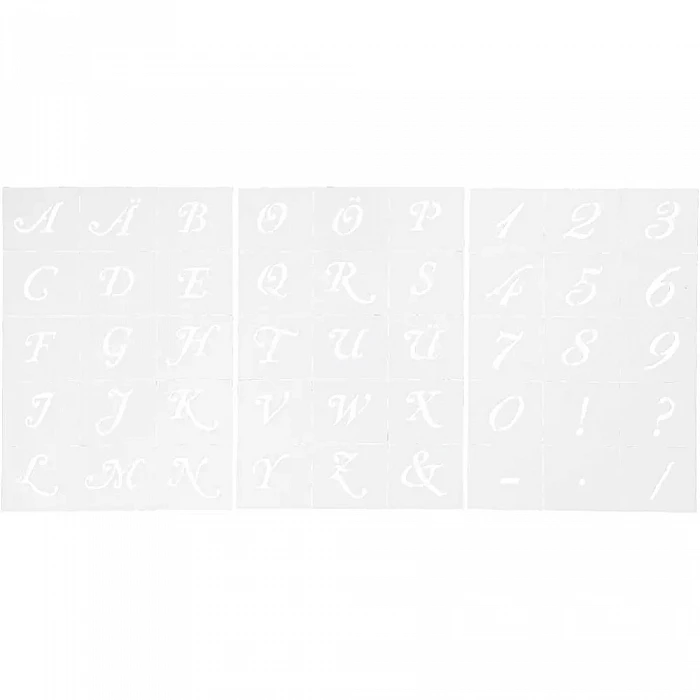 Formu veidne - burti un cipari A5 (3 loksnes)