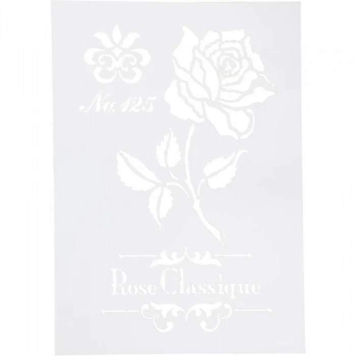 Stencil - Rose A4 (1 pc.)