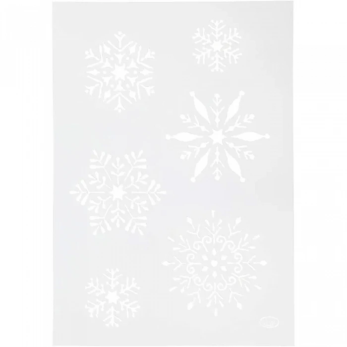 Trafarets - sniegpārslas A4 (1 gb.)