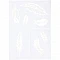 Stencil - feathers A4 (1 pc.)