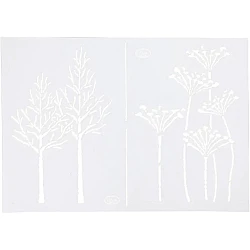 Трафарет — растения A4 (1 шт.)