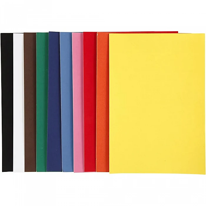 Velvet Paper - Assorted Colours (A4, 140 g/m², 10 pcs)