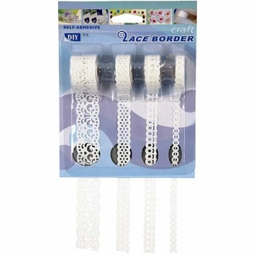 Бумажные кружевные наклейки (4 шт.)