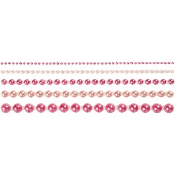 Half Beads - Pink (140 pcs.)