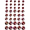 Decorative Crystal Bead Set - Red (6; 8; 10 mm, 40 pcs)