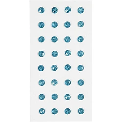 Self-adhesive crystals - light blue (32 pcs)