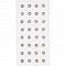 Self-adhesive crystals - pink (32 pcs)