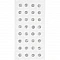 Self-adhesive Crystals - Silver (32 pcs)