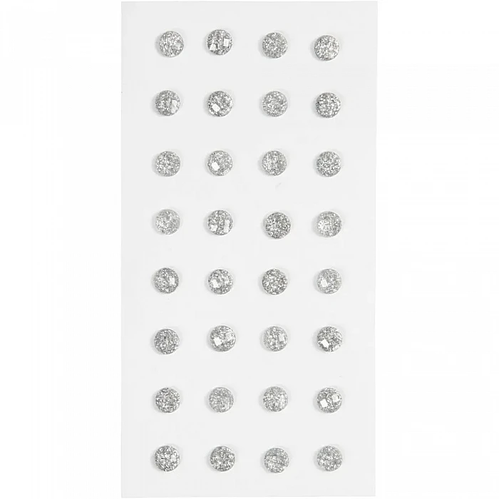 Self-adhesive Crystals - Silver (32 pcs)