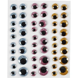 Colourful Googly Eyes (54 pcs)