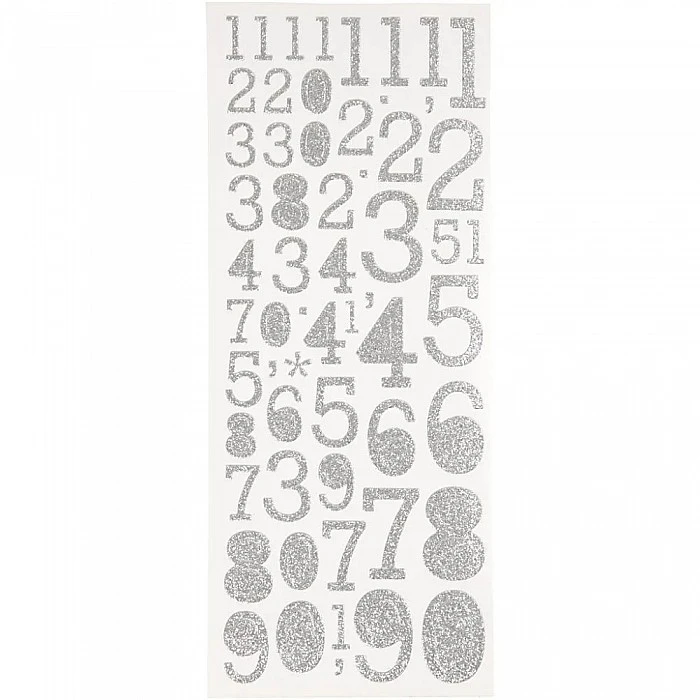 Наклейки с блёстками 