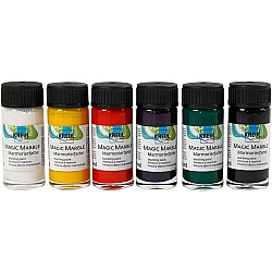 Liquid marble effect paints - standard (6x20ml)