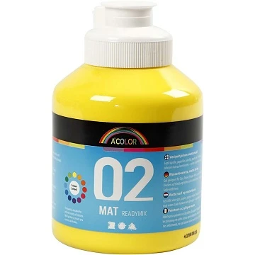 Akrila krāsa (gaiši dzeltena) matēta 500 ml