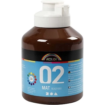 Akrila krāsa (brūna) matēta 500 ml