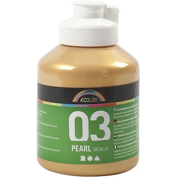 Akrila krāsa - zelta metālika 500 ml