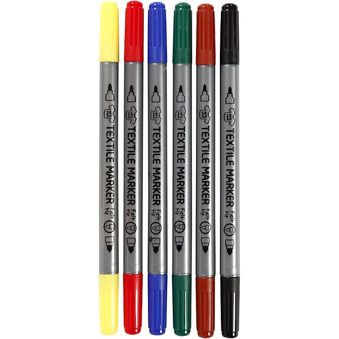Fabric markers 6 pcs