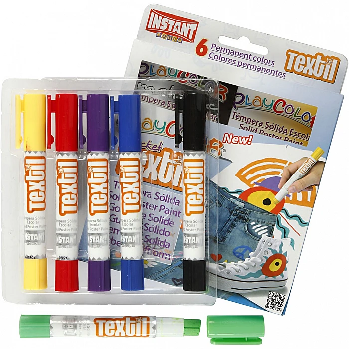 Fabric markers (Ø 15 mm, 6 pcs)