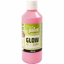 Glow-in-the-Dark Paint - Pink (250 ml)