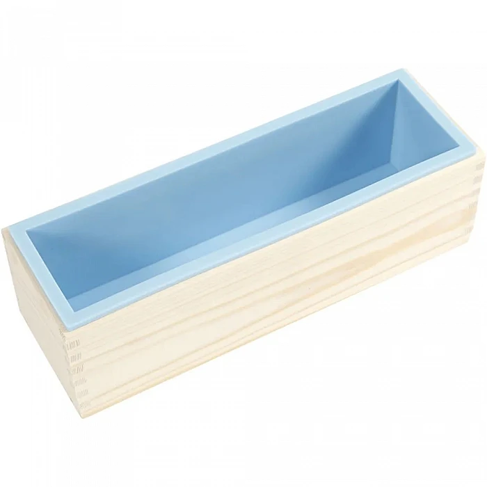 Silikona veidne koka kastītē