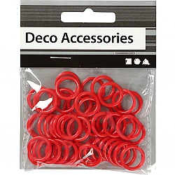 Plastic Rings - Red
