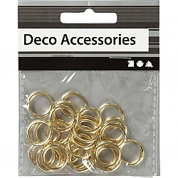 Plastic Rings - Gold