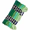 Embroidery Thread Set (6 pcs, Green Shades)