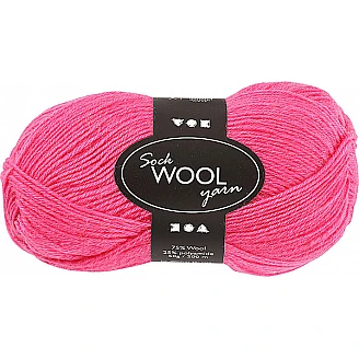 Sock Yarn 'Zeķu dzija' - Pink (50 g / 200 m)