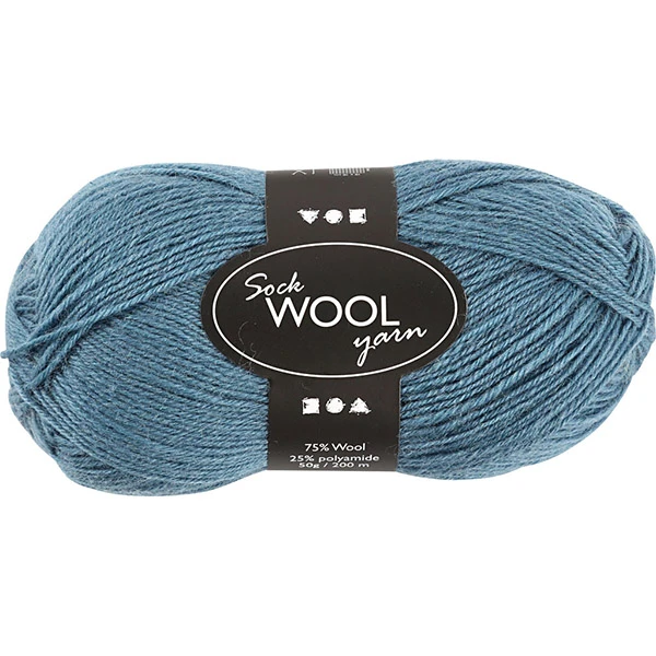 Sock Yarn - Denim Blue (50 g / 200 m)