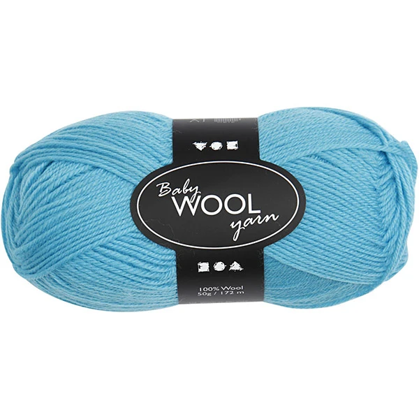 Baby Wool Yarn 100% Merino - Turquoise (50 g, 172 m)
