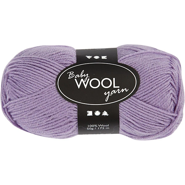 Baby Wool Yarn 100% Merino - Lilac (50 g, 172 m)