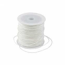 Polyester Cord – White (Ø 1 mm, 50 m)