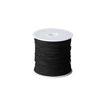 Полиэстеровый шнур — чёрный (диам. 1 мм, 50 м)