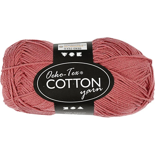 Oeko Tex Cotton Yarn - Terracotta (50 g, 170 m)