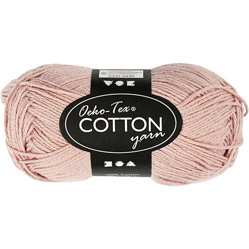 Oeko Tex Cotton Yarn - Powder (50g, 170 m)