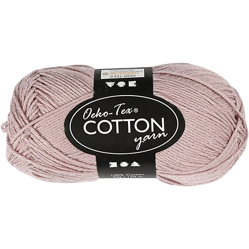 Oeko-Tex Cotton Yarn - Lavender (50 g, 170 m)