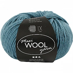 Maxi Wool Yarn - джинсово-синий (100 г, 125 м)