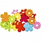 Felt Flowers (35 x 45 mm, 16 pcs)