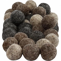 Filca Felt Balls 64 pcs – Brown
