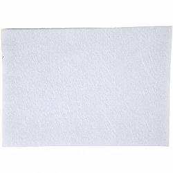 Felt fabric sheet - white (A4, 10 sheets)