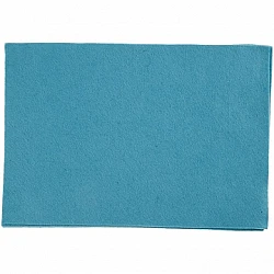 Felt sheets - turquoise blue (A4, 10 sheets)